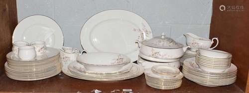 A Berkshire China dinner service, including a pair of tureen...