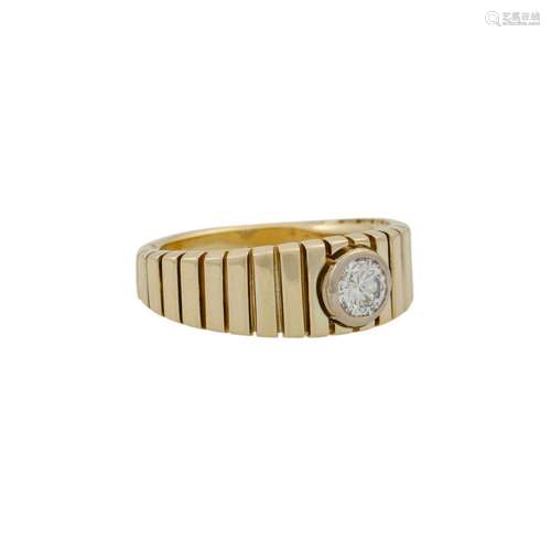 Ring mit Brillant ca. 0,5 ct,