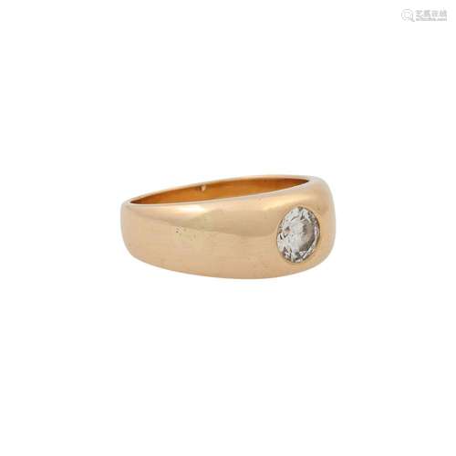 Ring mit Brillant ca. 1,0 ct,