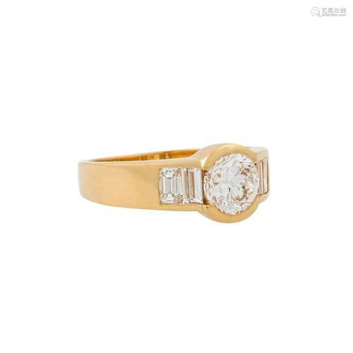 Ring mit Brillant ca. 1,33 ct