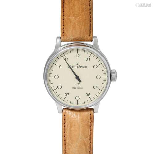 Meistersinger Scrypto Herren Einzeiger Armbanduhr, Ref. AM3....