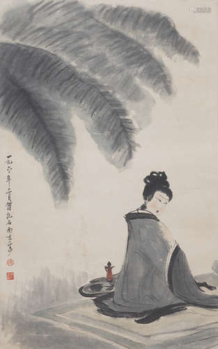 Chinese Figure Painting by Fu Baoshi