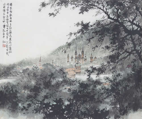 Chinese Landscape Painting by Fu Baoshi