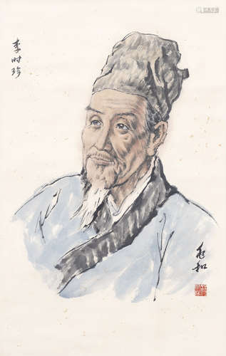 Chinese Figure Painting by Jiang Zhaohe