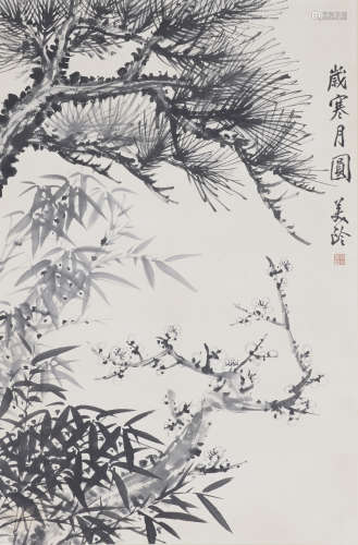 Chinese Bird-and-Flower Painting by Song Meiling