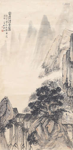 Chinese Landscape Painting by Fu Baoshi