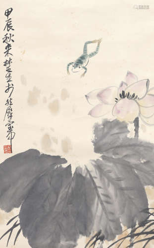 Chinese Flower Painting by Lai Chusheng