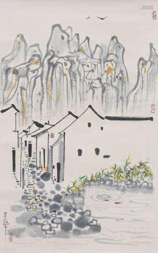 The Village，by Wu Guanzhong