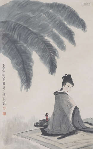 Chinese Figure Painting by Fu Baoshi