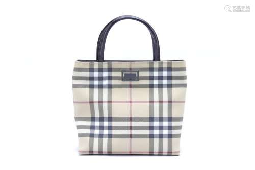 A BURBERRY NOVA CHECK HAYMARKET HANDBAG