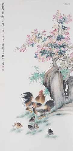 Chinese Bird-and-Flower Painting by Yan Bolong