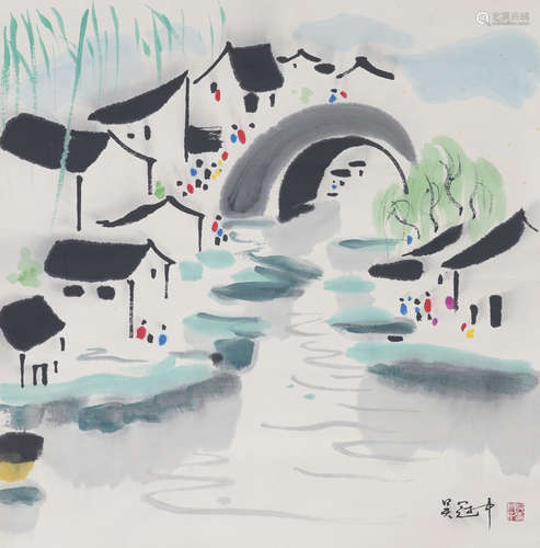 Chinese Landscape Painting by Wu Guanzhong