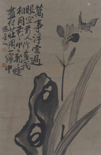 Chinese Flower Painting by Li Shan