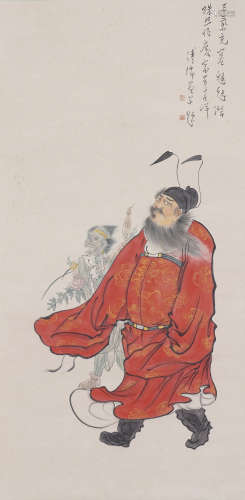 Chinese Figure Painting by Puru