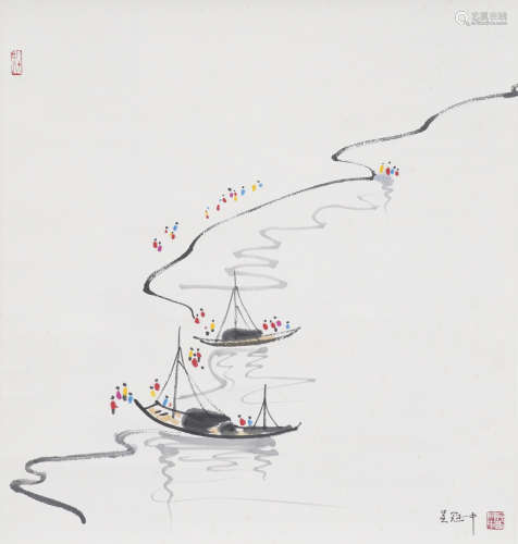 Chinese Landscape Painting by Wu Guanzhong