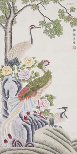 Chinese Bird-and-Flower Painting by Mei Lanfang