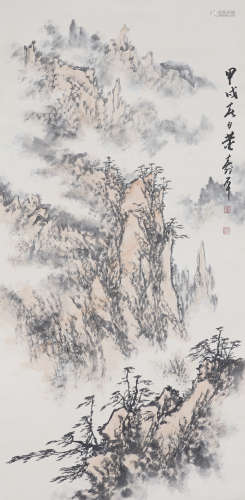 Chinese Landscape Painting by Dong Shouping