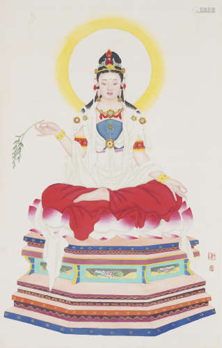 The Bodhisattva，by Wang Meifang
