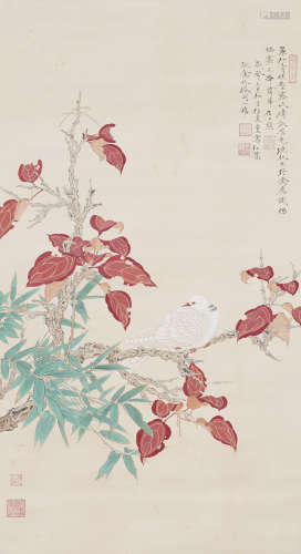 Chinese Bird-And-Flower Painting by Ren Zhong