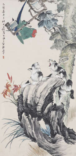 Chinese Bird-and-Flower Painting by Wang Kun