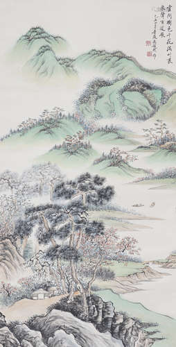 Chinese Landscape Painting by Feng Chaoran