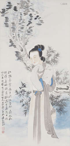 Chinese Figure Painting by Zhang Daqian