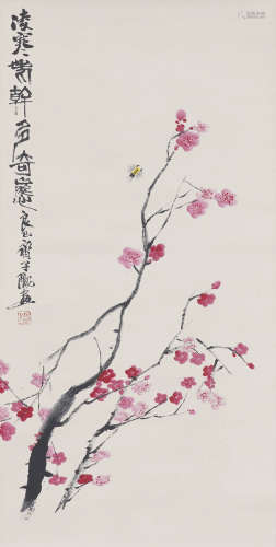 Chinese Flower Painting by Qi Liangyi