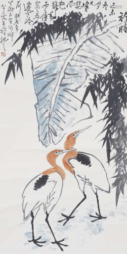 Chinese Bird-and-Flower Painting by Li Kuchan