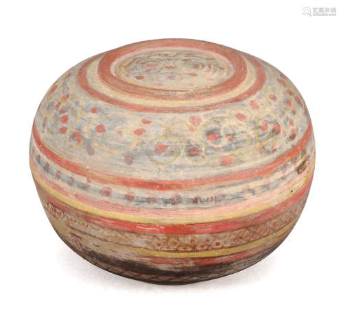 仰紹文化 彩陶蓋盒