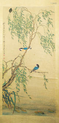 Ink Painting of Flower and Birds from WuXiZai吴熙载 花鸟