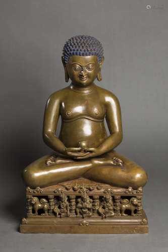 Alloy Copper Buddha Figure from 15th Century15世纪合金铜佛像