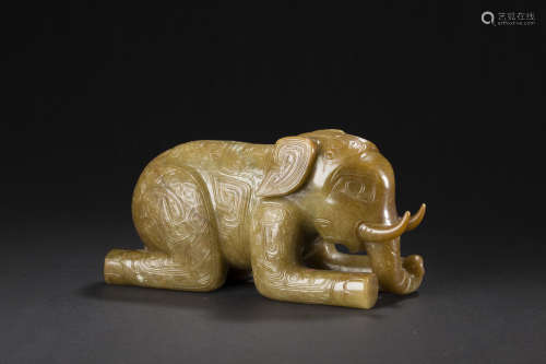 Jade Ornament in Elephant form玉象