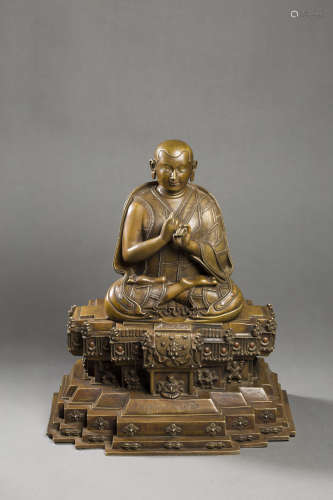 Alloy Copper Buddha Figure from 11st Century11世纪合金铜上师...