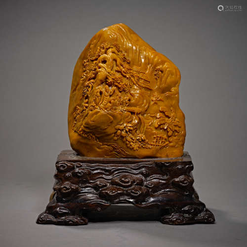Qing Dynasty of China,Field-Yellow Stone Ornament
