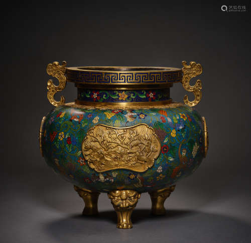 Qing Dynasty of China,Cloisonne Incense Burner