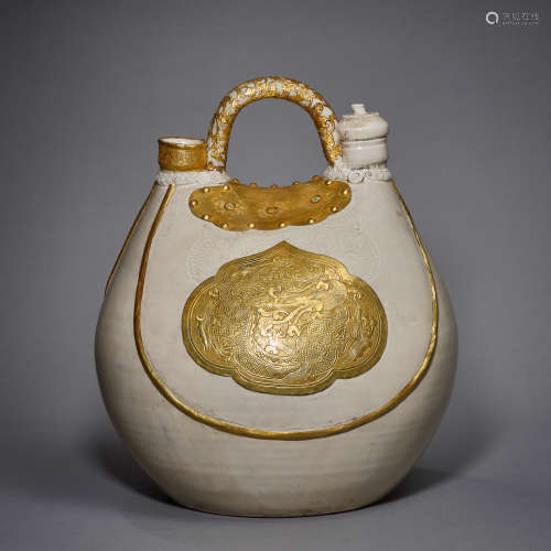Liao Dynasty of China,Leather Bag Gilt Pot