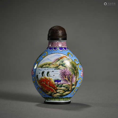 Qing Dynasty of China,Enamel Snuff Bottle