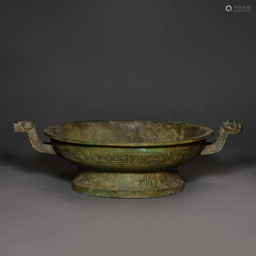 Western zhou Dynasty of China,Bronze Binaural Insciption Pla...