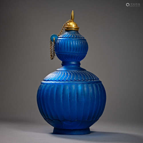 Liao Dynasty of China,Coloured Glaze Gourd Bottle