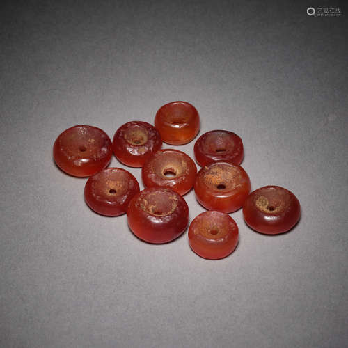 Xia Dynasty of China,Agate Millstone Bead