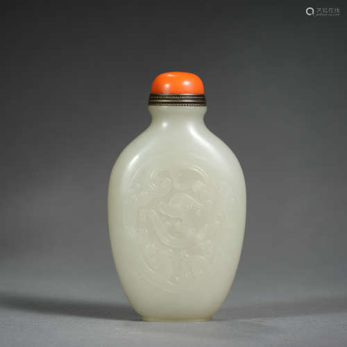 Qing Dynasty of China,Jade Snuff Bottle