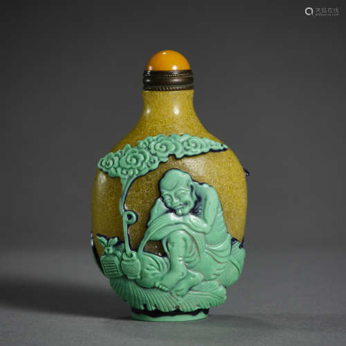 Qing Dynasty of China,Material Snuff Bottle