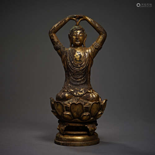 Liao Dynasty of China,Bronze Gilt Buddha Statue