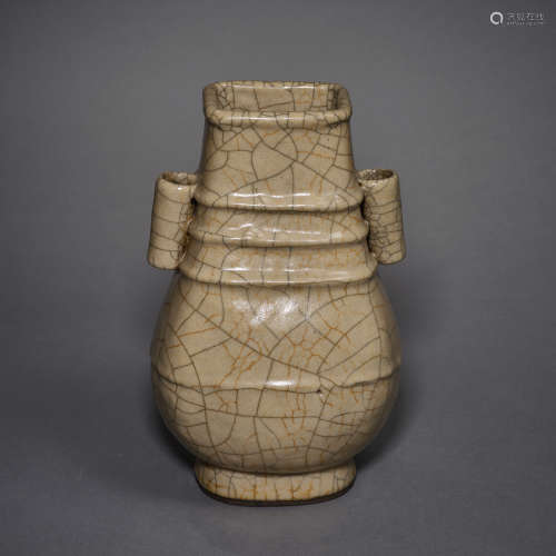 Song Dynasty of China,Ge Kiln Binaural Bottle