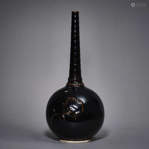 Song Dynasty of China,Black Glaze Bottle
