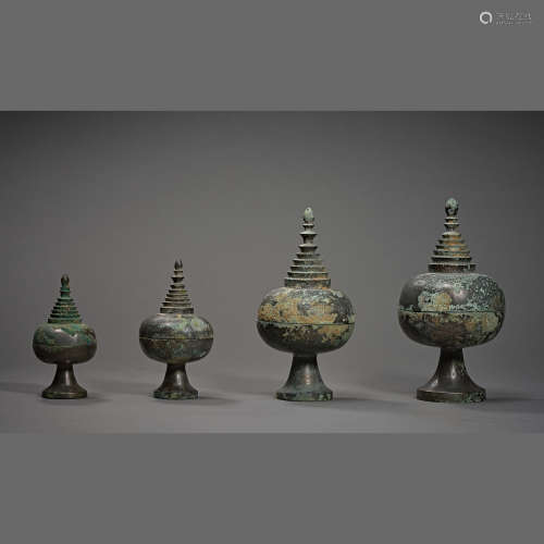 Tang Dynasty of China,Bronze Buddha's Relics Jar
