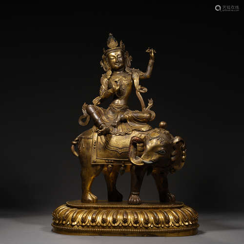 Ming Dynasty of China,Bronze Gilt Buddha Statue