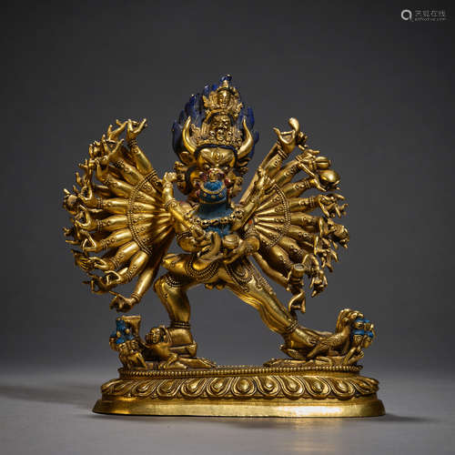 Qing Dynasty of China,Bronze Gilt Buddha Statue