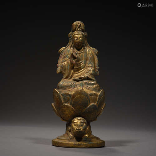 Liao Dynasty of China,Bronze Gilt Buddha Statue