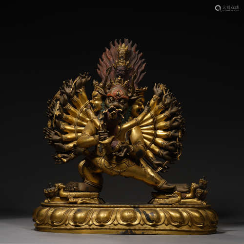 Qing Dynasty of China,Bronze Gilt Buddha Statue